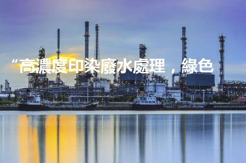 “高濃度印染廢水處理，綠色創(chuàng)新，凈享環(huán)保新篇章”